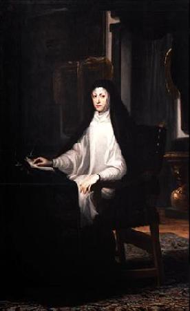 Miranda, Juan Carreno de Portrait of Queen Mariana de Austria as a Widow Germany oil painting art
